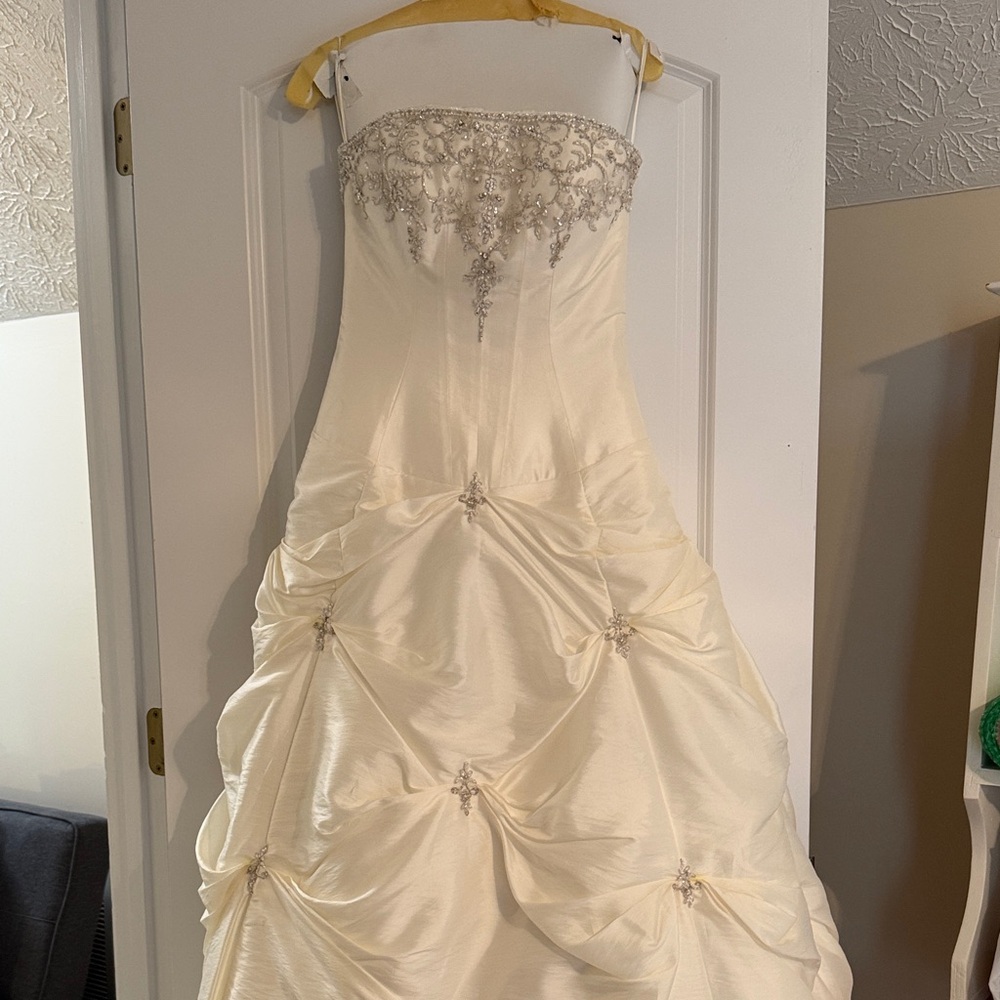 Allure Bridals Ivory Gown with Silver Details